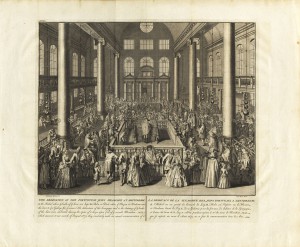 Claude Du Bosc’s engraving of The Dedication of the Portuguese Jews Synagogue at Amsterdam