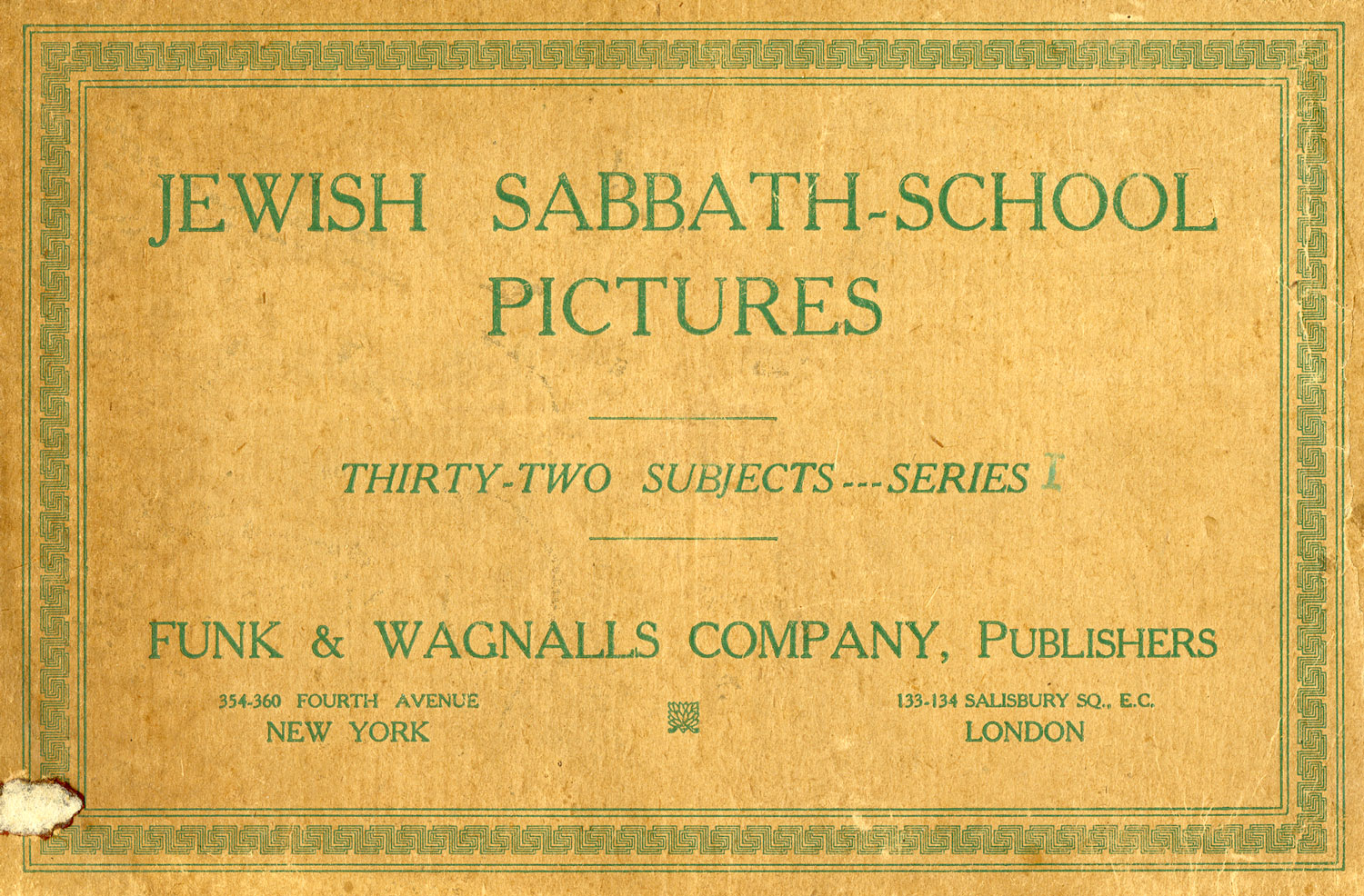 Jewish Sabbath-School Pictures, 1 of 3